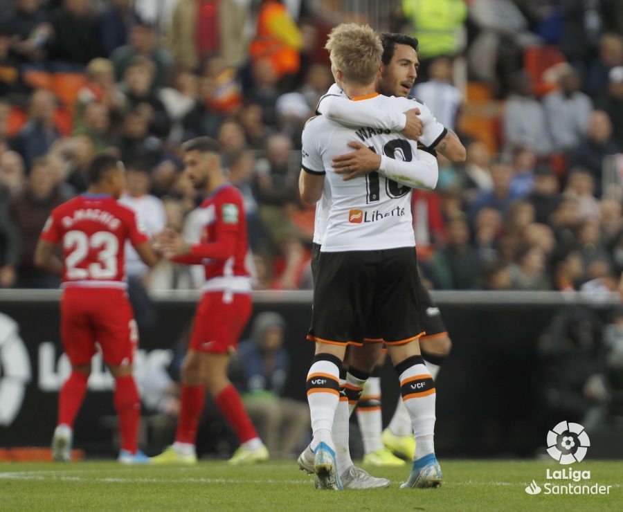 Daniel Wass y Dani Parejo celebrando un gol / Foto: LaLiga Santander