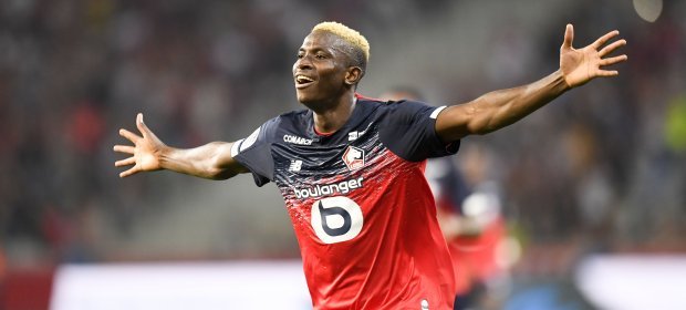 Osimhen celebrando un gol | Foto: Ligue 1