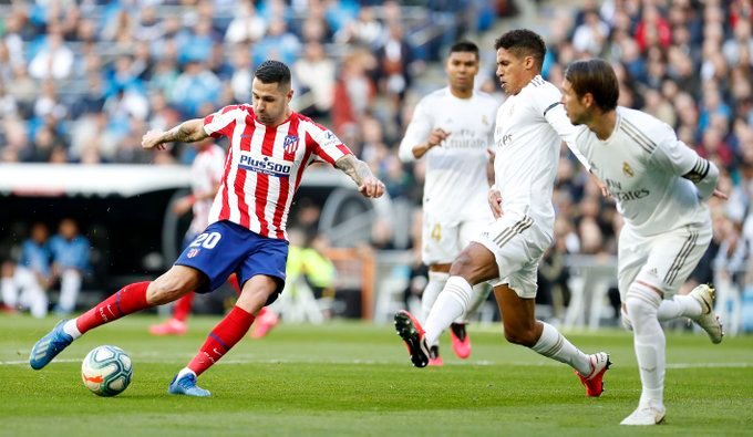 Vitolo en una ocasión para el Atlético de Madrid | Fuente: <a href="https://twitter.com/Atleti/status/1223630051129864192" target="_blank" rel="noopener noreferrer">Twitter del Atlético de Madrid</a>