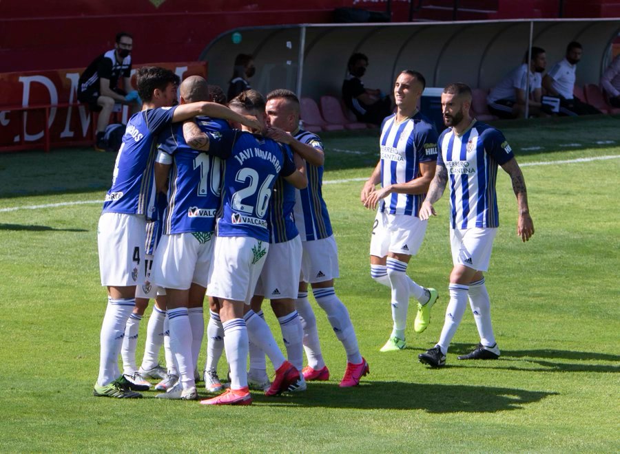 Celebración del primer gol de la SD Ponferradina | Foto: